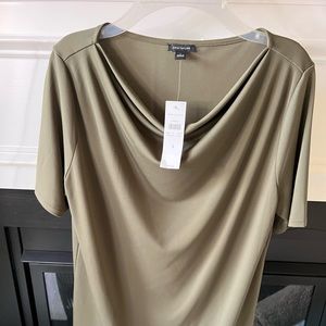 Drape Olive Dress Shirt